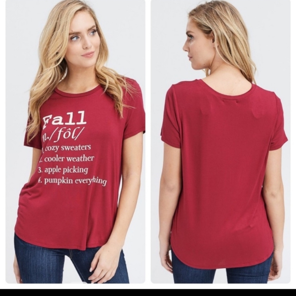 Burgundy Fall Top